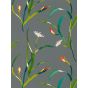 Saona Wallpaper 111758 by Harlequin in Papaya Silver Grey