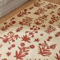 Woodland Glade Wool Rug 146801 by Sanderson in Linen Russet Brown