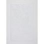 Brighton 100 Floral Bath Mats in White by Designer Abyss & Habidecor