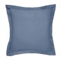 Plain Square Oxford Pillowcase By Bedeck of Belfast in Denim Blue