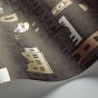 Mediterranea Wallpaper 7014 by Cole & Son in Charcoal Metallics