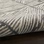 Colorado CLR01 Linear Wool Rugs by Nourison in Grey White
