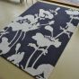 Floral 300 Rugs 039604 in Charcoal by Florence Broadhurst