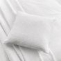 Andaz Feather Fine Linens Cotton Cushion in White