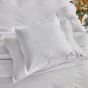 Muro Fine Lines Cotton Plain Dye Cushion in White