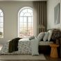 Clarence Bolster Cushion by Bedeck of Belfast in Celadon Green