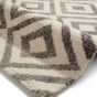 Elegant Geometric Pattern Rugs 4893 in Grey and White