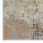 Rustic Textures RUS13 Abstract Runner Rugs in Grey Blue