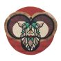 Zodiac Aries Star Sign Circle Round Wool Rugs 161105 by Ted Baker