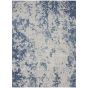 Rustic Textures RUS16 Abstract Rugs in Grey Blue