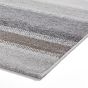 Milano 20687 Modern Stripe Rug in Grey Beige