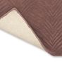 Folia Carved Wool Rugs 38902 by Wedgwood in Mink Brown