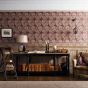 Chrysanthemum Wallpaper 212548 by Morris & Co in Wine Red