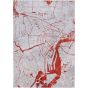 Louis De Poortere Designer Amsterdam Rugs in 9323 Orange Cut