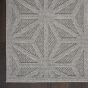 Cozumel CZM01 Indoor Outdoor Geometric Hallway Runner Rugs in Light Grey