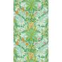 Woodland Weeds Wallpaper 217101 by Morris & Co in Orange Turquoise