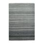 Fine Stripes Modern Pattern Wool Rugs in Grey