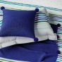 Budding Brights Pom Pom Throw by Helena Springfield in Navy Blue