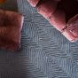 Folia Carved Wool Rugs 38904 by Wedgwood in Cool Grey