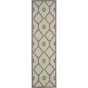 Cozumel CZM02 Indoor Outdoor Geometric Hallway Runner Rugs in Cream