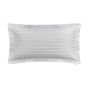 Adan Fine Linens Striped Cotton Bedding in Silver Grey
