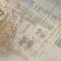 Solace SLA08 Distressed Abstract Rug in Ivory Grey Blue