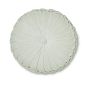 Rosanna Velvet Circle Cushion by Laura Ashley in Sage Green