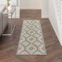 Cozumel CZM02 Indoor Outdoor Geometric Hallway Runner Rugs in Cream
