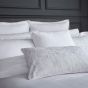 Oro Fine Linens Abstract Cotton Cushion in White
