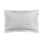 Adan Fine Linens Striped Cotton Bedding in Silver Grey