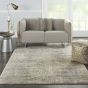 Quarry QUA03 Abstract Distressed Rugs in Beige Grey by Nourison