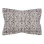 Dhaka Tribal Geometric Cotton Bedding in Charcoal Grey