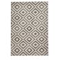 Elegant Geometric Pattern Rugs 4893 in Grey and White