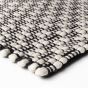 Rhythm Rugs 248 001 101 in black white by Ligne Pure