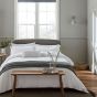 Calm Plain Cotton Bedding in White