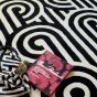 Turnabouts Rugs 039205 in Black by Florence Broadhurst