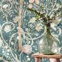 Melsetter 3M Stocked Wallpaper 216706 by Morris & Co in Indigo Rose