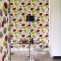 Dandelion Clocks Wallpaper 102 by Sanderson in Blackcurrant Purple