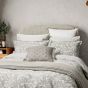Cora Paisley Cushion by Bedeck of Belfast in Linen Grey