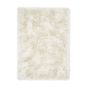 Extravagance Shaggy Modern Plain Rugs in Ivory