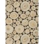 Alnwick Logs Wallpaper 216510 by Sanderson in Lacquer Black