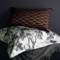 Dunand Embroidered Cushion by Zoffany in Sahara Noir Black