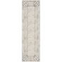 Glitz GLZ03 Geometric Framed Runner Rugs by Nourison in Ivory Taupe