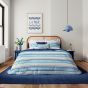 Budding Brights Pom Pom Throw by Helena Springfield in Navy Blue