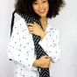 YuYu Japanese Cotton Hot Water Bottle in Chevron Black