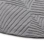 Folia Round Wool Rugs 038904 by Wedgwood in Cool Grey