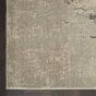 Celestial Abstract Hallway Runner Rug CES02 in Ivory Grey by Nourison