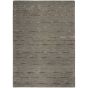 HAL01 Stripe Wool Rug By Calvin Klein in Charcoal Grey