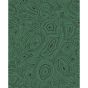 Malachite Wallpaper 17035 by Cole & Son in Emerald Green Black