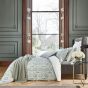 Navah Floral Geometric Cotton Bedding in Sage Green